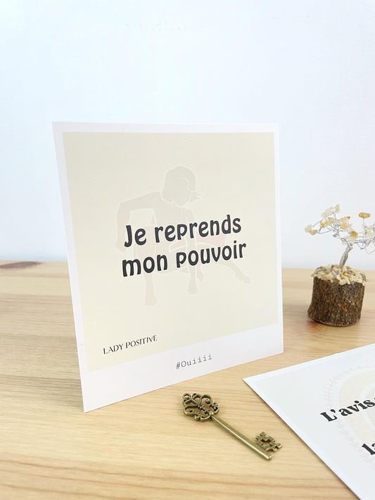 Carte "Je reprends mon pouvoir"